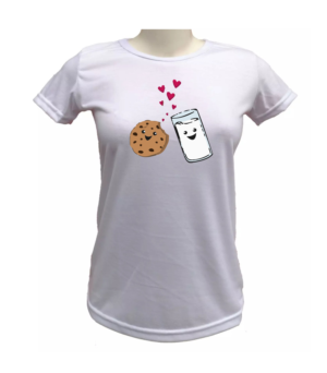 Camiseta feminina 100% poliester personalizada