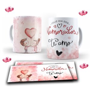 Caneca porcelana dia dos namorados